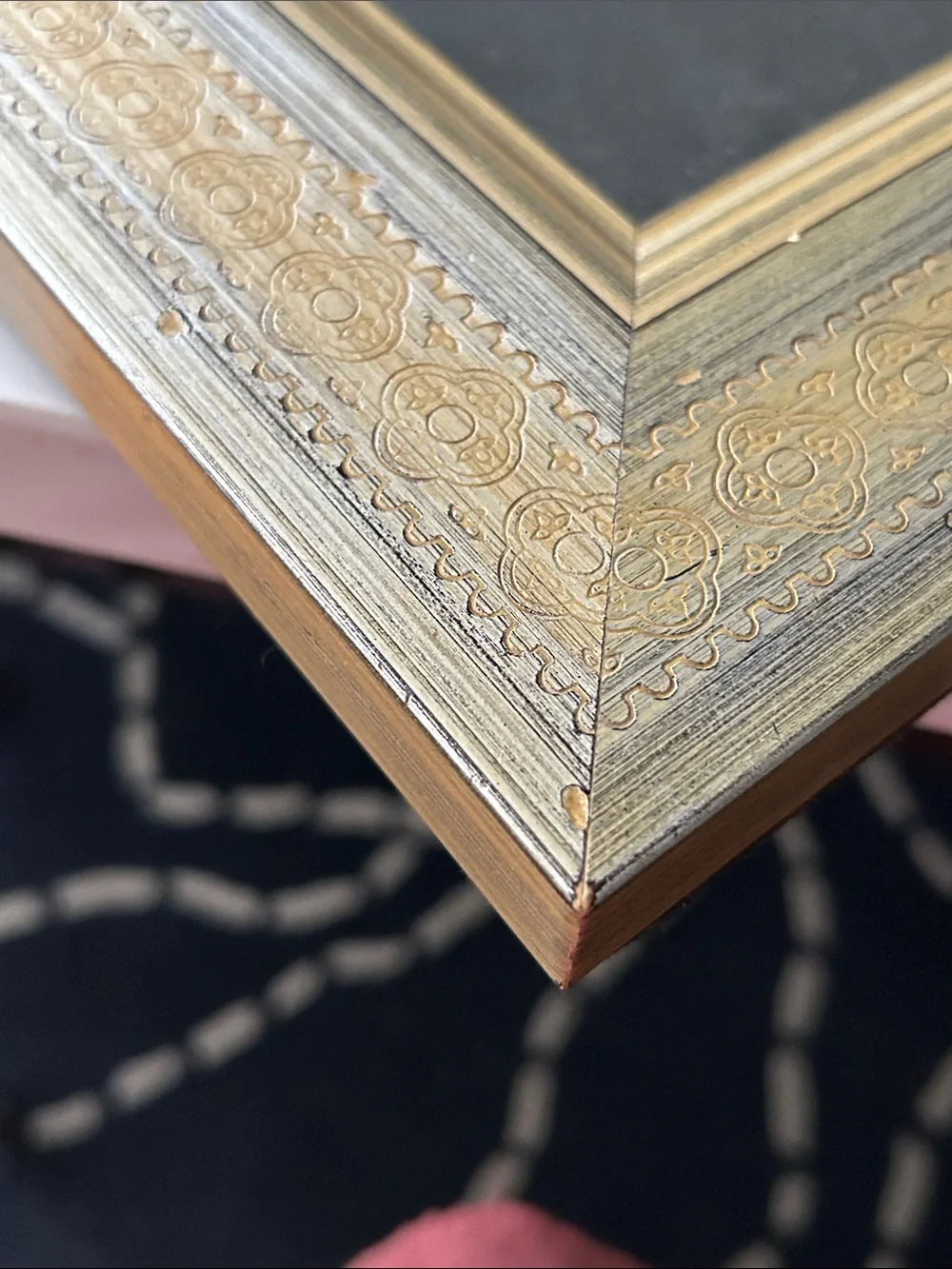Gold  Gilt large  Decorative Picture Frame - Home Accents aprox  12 x 14,75 inch